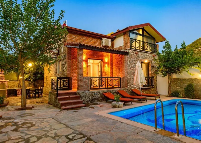 Sarnic - Stone With Private Pool For 6 Guests In Kayakoey,