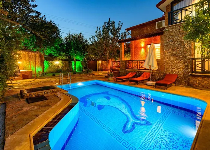 Sarnic - Stone With Private Pool For 6 Guests In Kayakoey,