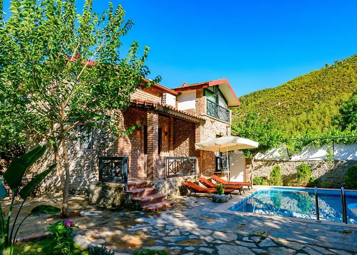 Sarnic - Stone With Private Pool For 6 Guests In Kayakoey,