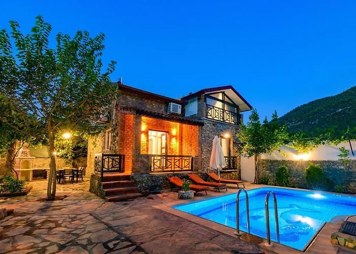 Sarnic - Stone With Private Pool For 6 Guests In Kayakoey, فيلة *